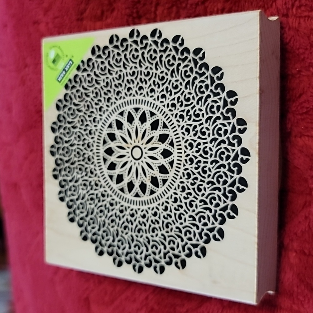 Mandala Wooden Rubber Stamp